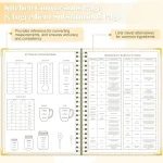 GuassLee Blank Recipe Book to Write in Your Own Recipes, 8.5"x11" Blank Recipe Notebook for 140 Recipes, Personal Cookbook Hardcover Journal with Tabs, Stickers & Pocket, Beige - Image 3