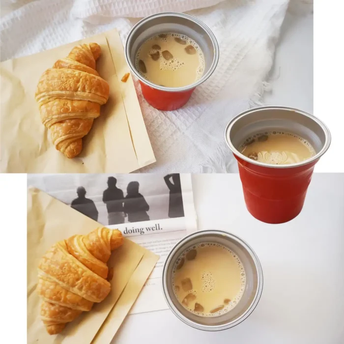 Aluminum Cups 16 oz Set of 12 Coloful Metal Tumblers for Drinks, Festive Color-Finished Metal Cups for Drinking for Home Patio and Holiday Parties - Image 2